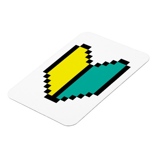 8-bits Pixel Wakaba/Shoshinsha Mark Magneet (Linkerzijde)