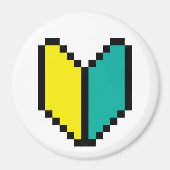 8-bits Pixel Wakaba/Shoshinsha Mark Magneet (Voorkant)