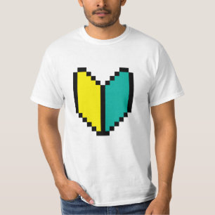 8-bits Pixel Wakaba/Shoshinsha Mark T-shirt