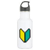 8-bits Pixel Wakaba/Shoshinsha Mark Waterfles (Voorkant)