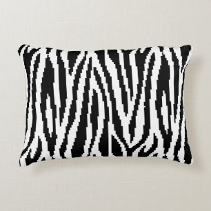 8-bits Pixel Zebra Print Design Patroon Decoratief Kussen