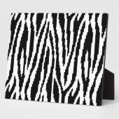 8-bits Pixel Zebra Print Design Patroon Fotoplaat (Zijkant)
