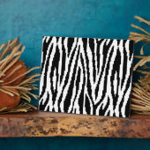 8-bits Pixel Zebra Print Design Patroon Fotoplaat (Zijkant)