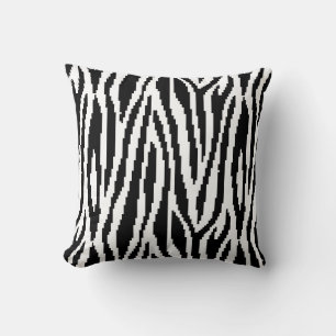 8-bits Pixel Zebra Print Design Patroon Kussen