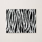 8-bits Pixel Zebra Print Design Patroon Legpuzzel (Horizontaal)