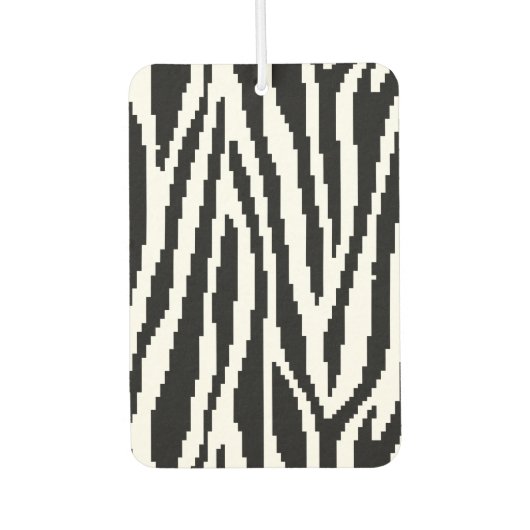 8-bits Pixel Zebra Print Design Patroon Luchtverfrisser (Voorkant)