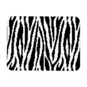 8-bits Pixel Zebra Print Design Patroon Magneet (Horizontaal)