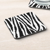 8-bits Pixel Zebra Print Design Patroon Onderzetter (Linkerzijde)