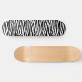 8-bits Pixel Zebra Print Design Patroon Skateboard (Horizontaal)