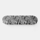 8-bits Pixel Zebra Print Design Patroon Skateboard (Horizontaal)