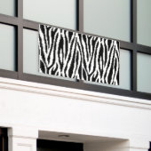 8-bits Pixel Zebra Print Design Patroon Spandoek (Buitenkant Gebouw)
