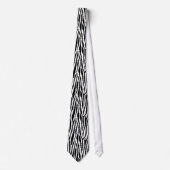 8-bits Pixel Zebra Print Design Patroon Stropdas (Voorkant)