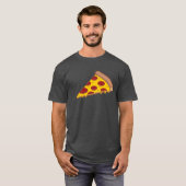 8-bits Pizza Dark T-Shirt (Voorkant volledig)