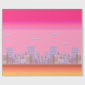 8-bits Skyline Cadeaupapier (Vlak)