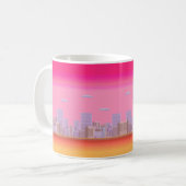 8-bits Skyline Koffiemok (Voorkant links)