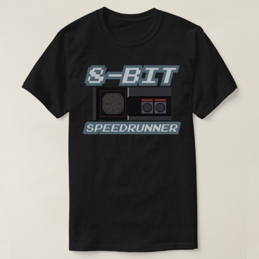 8-bits Speedrunner 6 T-shirt (Design voorkant)