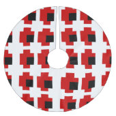 8-bits Spooky Red Eyes Kerstboom Rok (Voorkant)