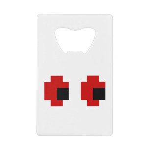 8-bits Spooky Red Eyes Kredietkaart Flessenopener