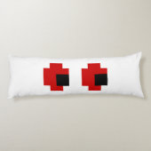 8-bits Spooky Red Eyes Lichaamskussen (Achterkant)