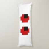 8-bits Spooky Red Eyes Lichaamskussen (Achterkant (Verticaal))