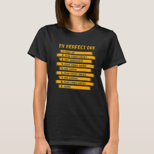 8-bits tekststijl Mijn perfecte videogames voor de T-shirt