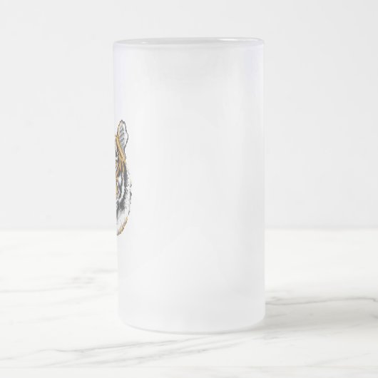 8-bits tijger matglas bierpul (Center)