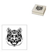 8-bits tijger 	rubberstempel (Gestempeld)