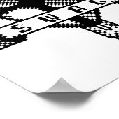 8-bits Wapendeklaag Poster van zgn. zgn. zgn. zwit (Hoek)