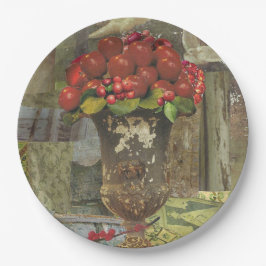 8 Borden voor inwendig papier met Apple Topiary Papieren Bordje