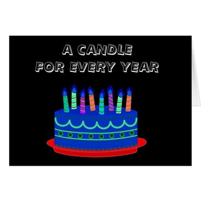 *8* BOUGIES SUR CE GÂTEAU POUR PARTICULIER *8* AN (Devant horizontal)