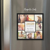 8 Cartes Faire-part de graduation magnétique photo