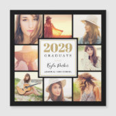 8 Cartes Faire-part de graduation magnétique photo (Devant)