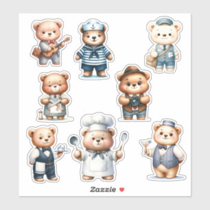 8 Charmante Beer Bezetting Stickers Scrapbooking