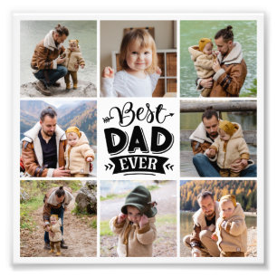 8 Collage Photo Meilleur Papa Agrandissement de Ph
