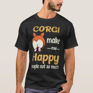 8 Corgi maken me gelukkig Mensen niet zo veel Corg T-shirt