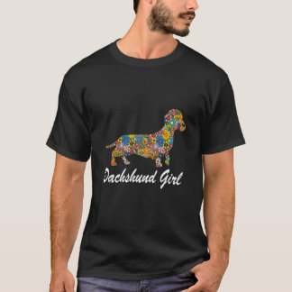 8 Dachshund Meisje-Funny Dachshund Hondenliefhebbe T-shirt