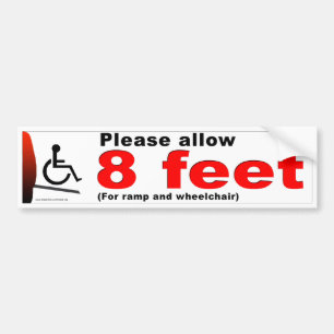 8 feet bumpersticker