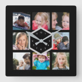 8 Foto: Black Square Wall klok (Voorkant)