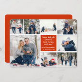 8 Foto Christmas Collage Kaart (Voorkant / Achterkant)