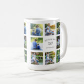 8 Foto Collage Dad Father Keepslag Koffiemok (Voorkant rechts)