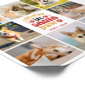 8 foto collage Ik geloof in Kerstman Paw naam en d Poster (Hoek)