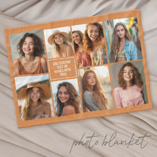 8 Foto Collage Minimalistisch - Neutrale Achtergro Fleece Deken
