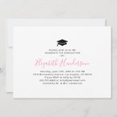 8 Foto Collage Modern Graduation Party Invitation Kaart (Achterkant)