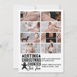 8 Foto Kerstboom Zwangerschapsaankondiging Feestdagenkaart