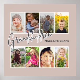 8 Foto "Kleinkinderen maken het leven groot" Poster