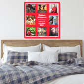 8 Fotocollage Afstuderen Naam klasse van Canvas Afdruk (Insitu (Slaapkamer))
