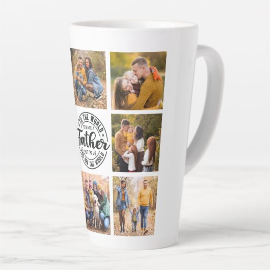 8 Fotocollage All Occasion World's Best Father Latte Mok (Rechterhoek)