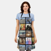 8 Fotocollage Volledige Kleur Keepsake Gift Schort (Gedragen)