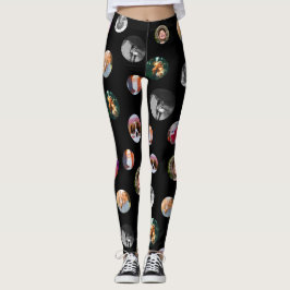 8 Fotopolka stip Sjabloon Circles Black Exercy Leggings
