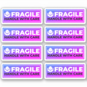 8 Fragiele verzendstickers (Voorzichtig behandelen Sticker